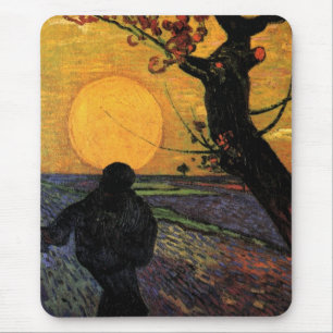 Van Gogh; Der Sämann, Vintage-Bauer Mousepad