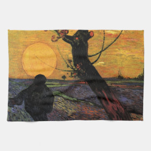 Van Gogh; Der Sämann, Vintage Bauernhofbauer Geschirrtuch