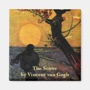 Van Gogh; Der Sämann, Vintage Bauernhofbauer Magnet