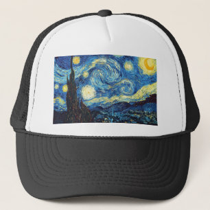 van gogh der sternennacht 1889 Vintage Kunst Truckerkappe