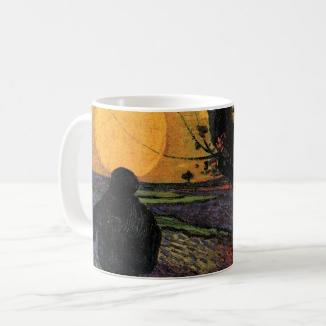 Van Gogh, der Vintage Bauer der Bauern Kaffeetasse (Vorderseite Links)