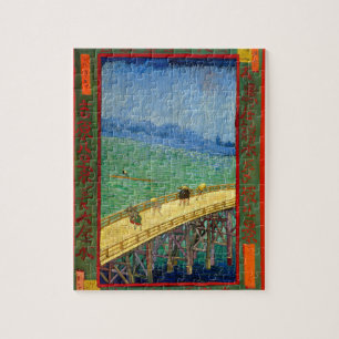 Van Gogh Die Brücke im Regen nach Hiroshige Puzzle