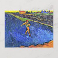Van Gogh - Die Dusche, berühmtes Bild, Postcard