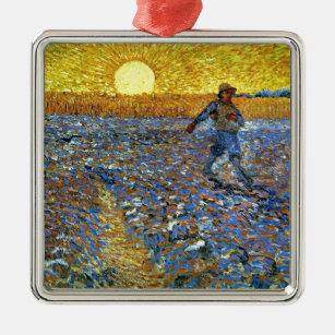 Van Gogh - Die Dusche Silbernes Ornament