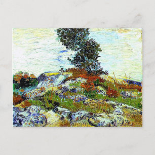 Van Gogh - Die Felsen mit Eichenbaum, schöne Kunst Postkarte
