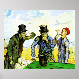 Van Gogh - Die Getränke, berühmtes Bild Poster