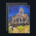 Van Gogh - Die Kirche auf der Magnetkarte von Auve<br><div class="desc">Die Kirche in Auvers / l'Eglise à Auvers-sur-oise von Vincent Van Gogh im Jahre 1890</div>