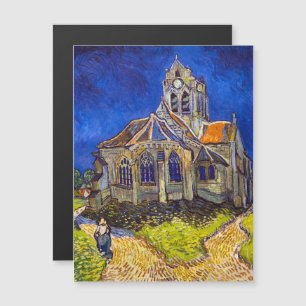 Van Gogh - Die Kirche auf der Magnetkarte von Auve