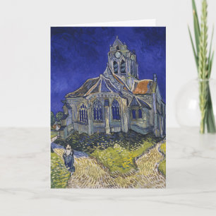Van Gogh Die Kirche in Auvers Blauer Himmel Kunst Karte