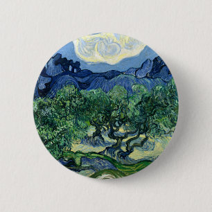 Van Gogh Die Olivenbäume Landschaftsmalerei Button