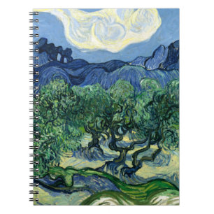 Van Gogh Die Olivenbäume Landschaftsmalerei Notizblock