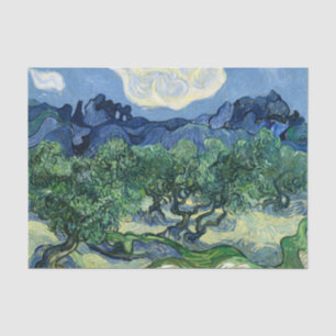 Van Gogh Die Olivenbäume Landschaftsmalerei Seidenpapier