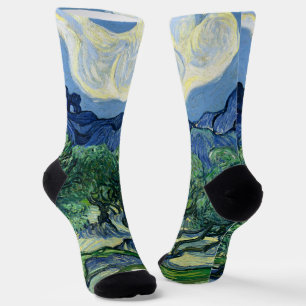 Van Gogh Die Olivenbäume Landschaftsmalerei Socken
