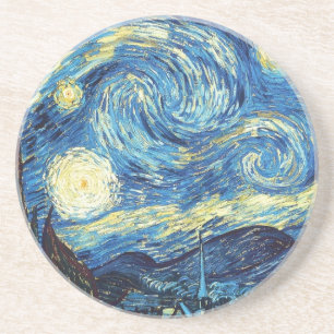 Van Gogh die starry Nacht1889 Vintage Kunst Getränkeuntersetzer