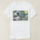 Van Gogh die sternenklare Nacht - Hokusai die T-Shirt (Design vorne)