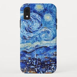 Van Gogh - Die Sternennacht - White Christmas Post Case-Mate iPhone Hülle