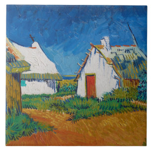 Van Gogh Drei weiße Häuser in Saintes Maries Fliese