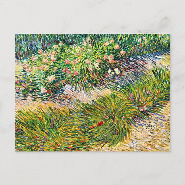 Van Gogh - Ecke mit Schmetterlingen Postkarte (Vorderseite)