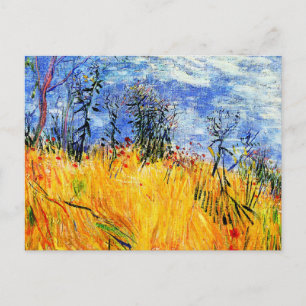 Van Gogh - Edge of a Wheat Field with Poppies Post Postkarte