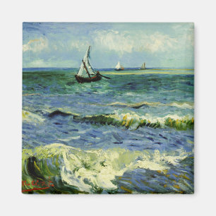 Van Gogh - Ein Fischerboot auf See Magnet