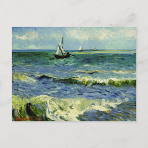 Van Gogh - Ein Fischerboot auf See Postkarte