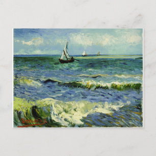 Van Gogh - Ein Fischerboot auf See Vintage Postkarte
