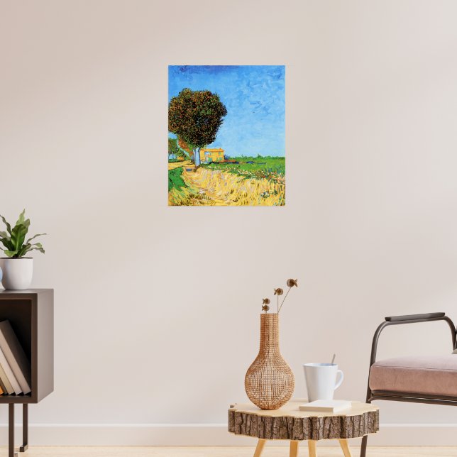 Van Gogh - Eine Allee bei Arles, Poster (Wohnzimmer 3)