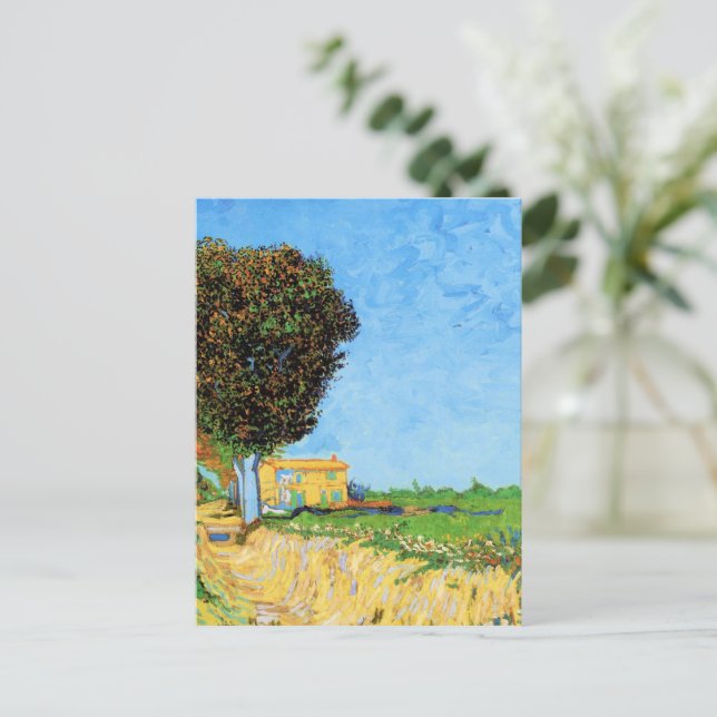 Van Gogh - Eine Allee bei Arles, Postkarte (Stehend Vorderseite)