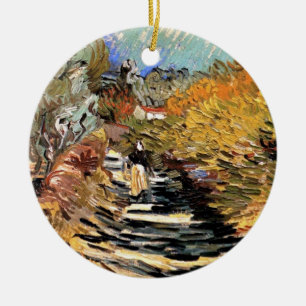 Van Gogh - Eine Straße in Saint-Remy mit weibliche Keramikornament
