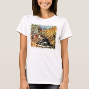 Van Gogh - Eine Straße in Saint-Rémy mit weibliche T-Shirt