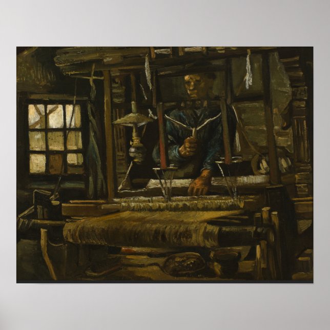 Van Gogh - Eine Weaver-Hütte Poster (Vorne)