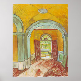 Van Gogh Eingang Hall of Saint Paul Hospital Poster