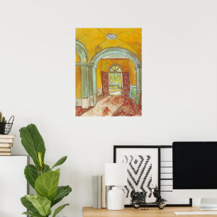 Van Gogh Eingang Hall of Saint Paul Hospital Poster