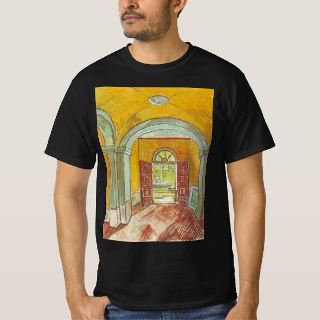 Van Gogh Eingang Hall of Saint Paul Hospital T-Shirt (Vorderseite)