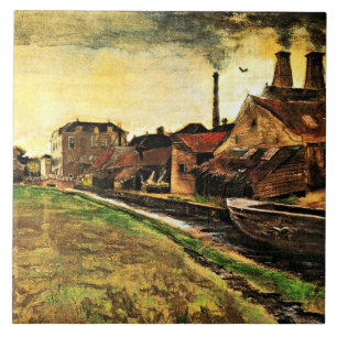 Van Gogh - Eisenmühle in Den Haag, Fliese