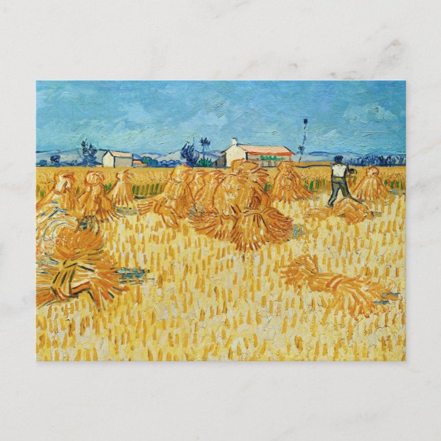Van Gogh, Ernte in der Provence Postkarte (Vorderseite)
