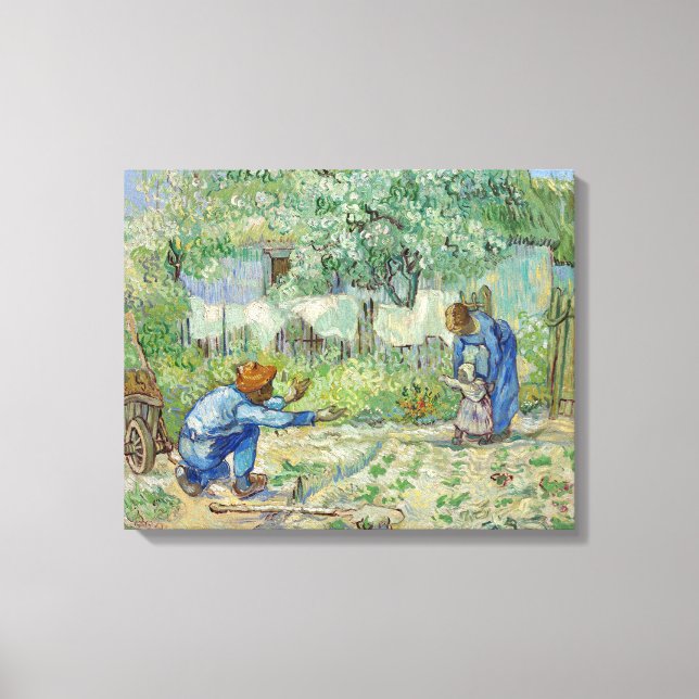 Van Gogh - Erste Schritte Malerei Leinwanddruck (Vorderseite)