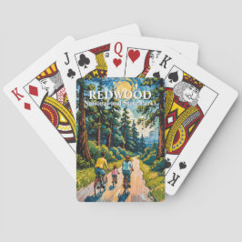 Van Gogh Family Bike Ride Redwood National Park Spielkarten