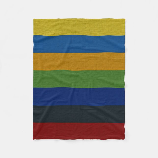 Van Gogh Farben Leinwand Fleecedecke (Vorderseite)