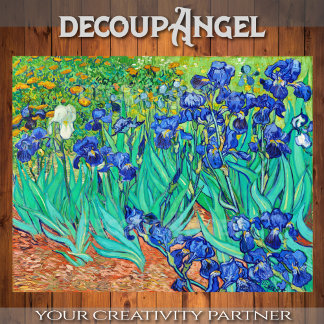 Van Gogh - Feld der irischen Dekoupage Seidenpapier