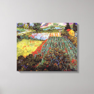 Van Gogh - Feld mit Mohnblumen Leinwanddruck