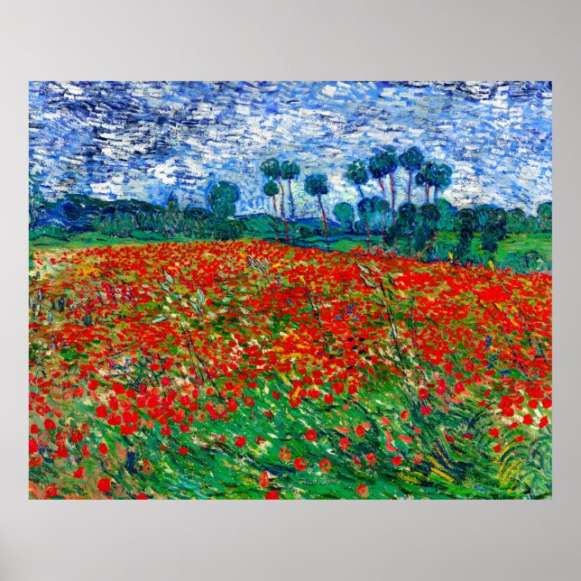 Van Gogh, Feld Poppy, 1890 Poster (Vorne)