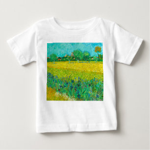 Van Gogh Field mit Irische in der Nähe von Arles Baby T-shirt