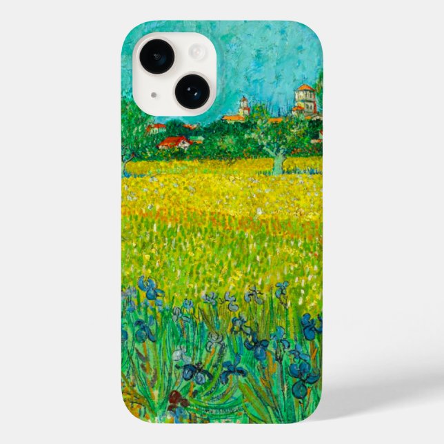 Van Gogh Field mit Irische in der Nähe von Arles Case-Mate iPhone Hülle (Rückseite)