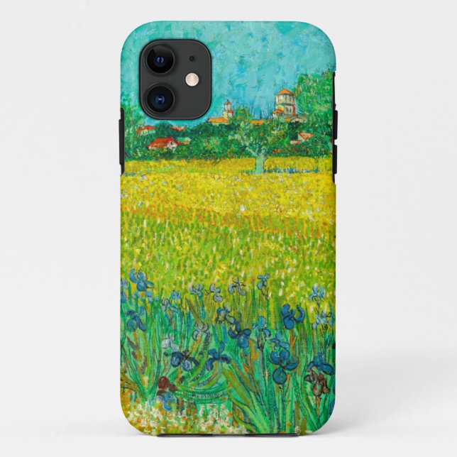 Van Gogh Field mit Irische in der Nähe von Arles Case-Mate iPhone Hülle (Rückseite)