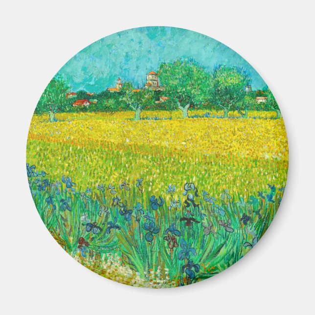 Van Gogh Field mit Irische in der Nähe von Arles Magnet (Vorne)