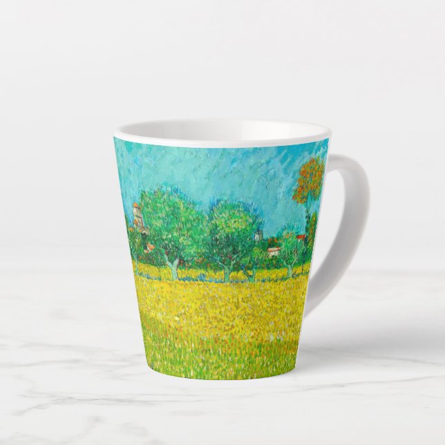 Van Gogh Field mit Irische in der Nähe von Arles Milchtasse (Rechte Ecke)
