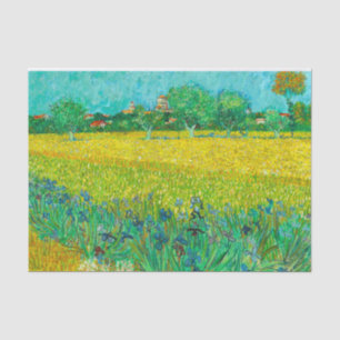 Van Gogh Field mit Irische in der Nähe von Arles Seidenpapier