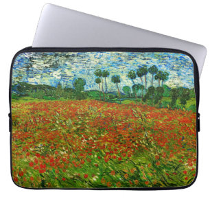 Van Gogh Field with Poppies (F636) Fine Art Laptopschutzhülle