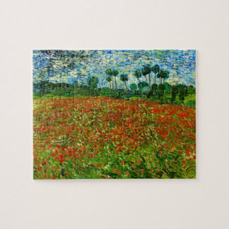 Van Gogh Field with Poppies (F636) Fine Art Puzzle